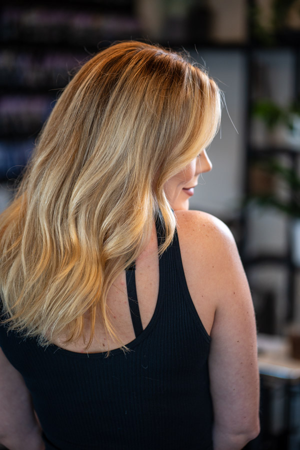 Blonde layered hairstyle by City Love Salon